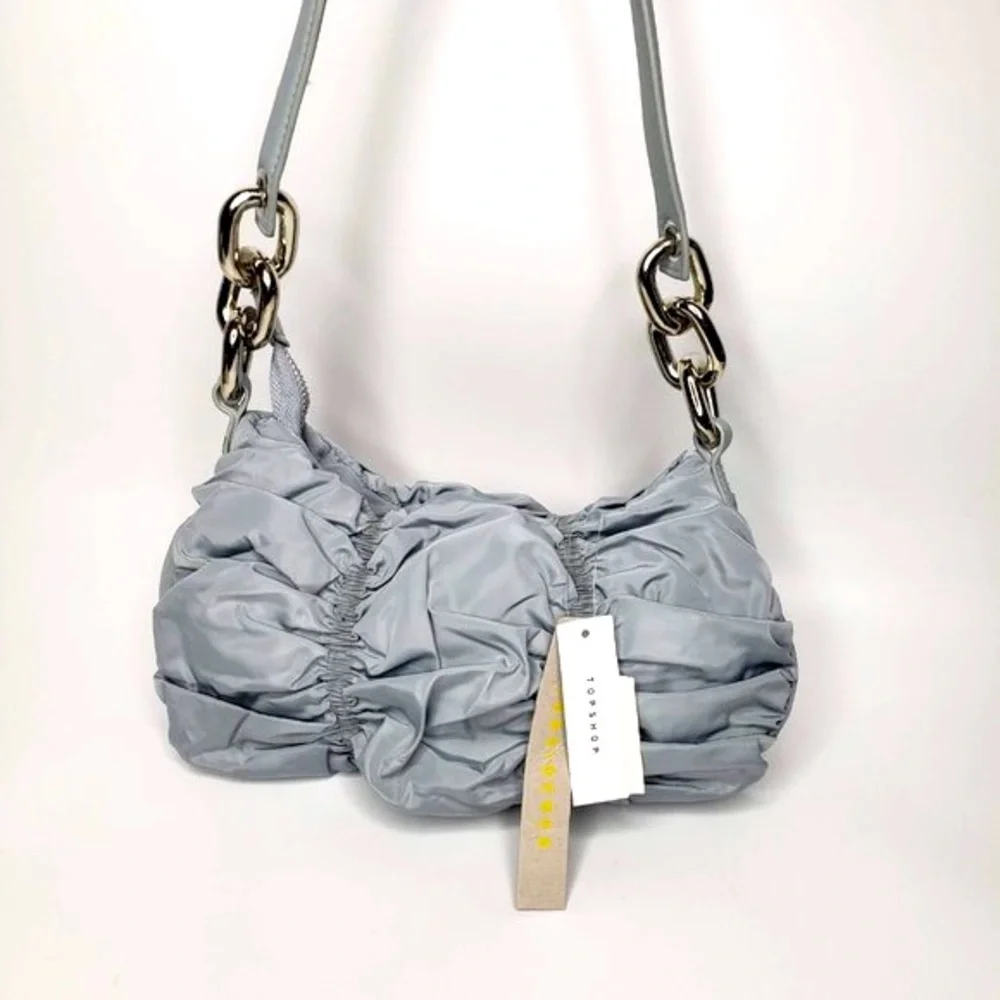 NWT Topshop Ruched Slouchy Small Shoulder‎ Hobo Purse
